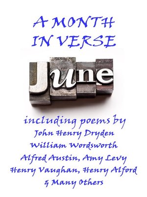 cover image of June, A Month in Verse